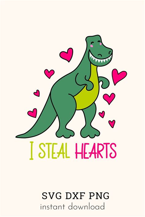 Download 761+ Dino Valentine SVG Cut Images